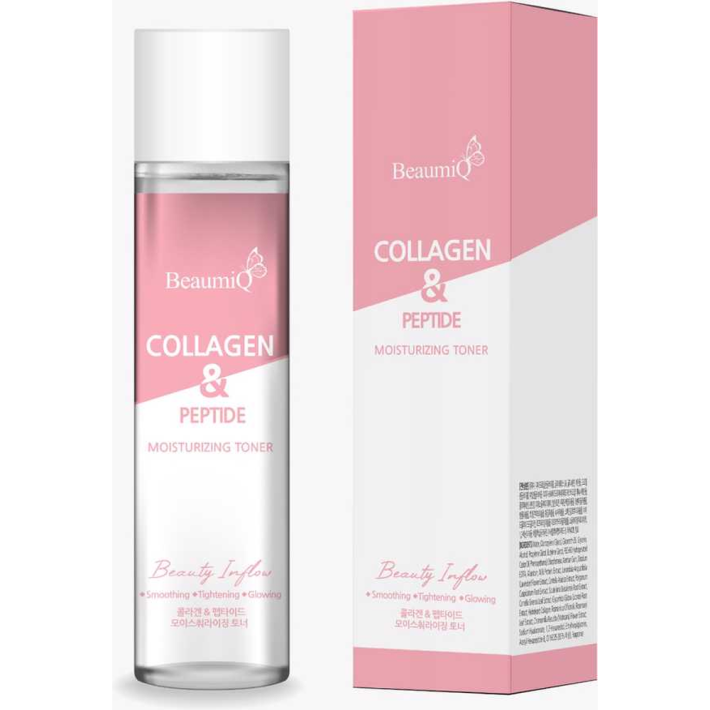 ТОНЕР Д/ЛИЦА BEAUMIQ MOISTURIZING С КОЛЛАГЕН/ПЕПТИДАМИ 200МЛ