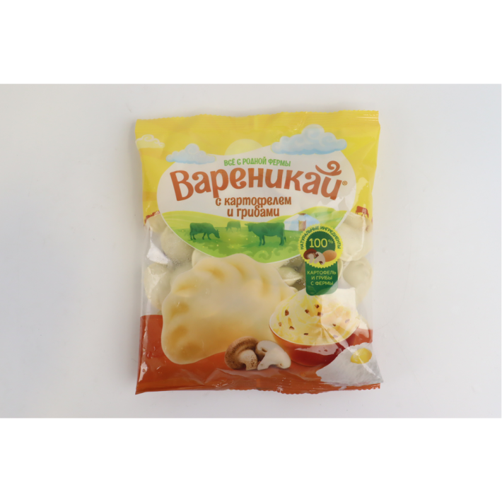 ВАРЕНИКИ ВАРЕНИКАЙ С КАРТОФЕЛЕМ И ГРИБАМИ 350ГР