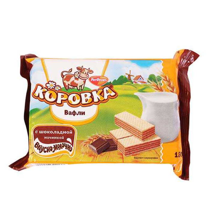 Вафли коровка c шоколадной начинкой 150 г