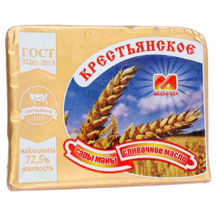 Масло Крестьянское сливочное 72,5 % 200 г