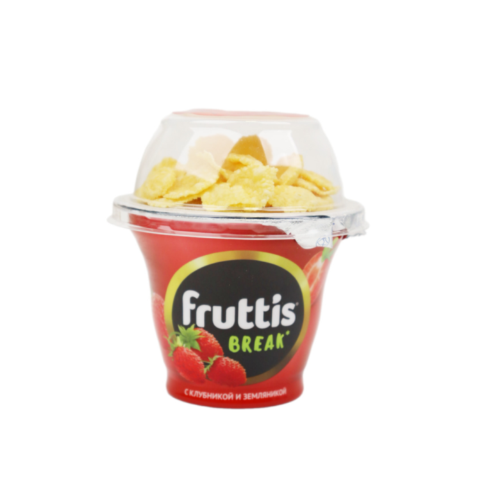 Йогурт Fruttis вкусный перерыв клубника земляника 180 г