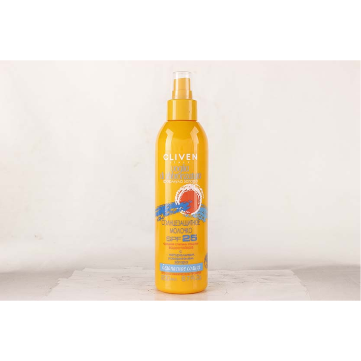 Молочко солнцезащитное Cliven SPF 25 водостойкое