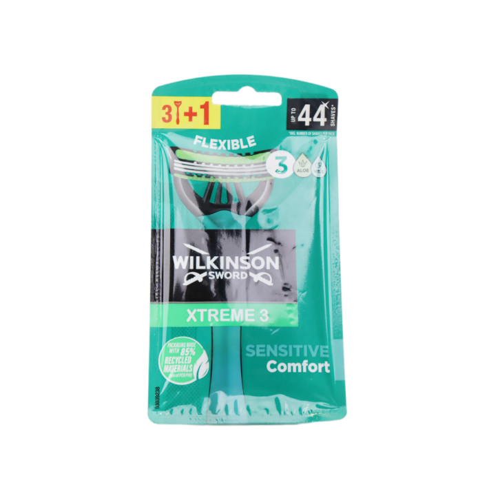 СТАНОК ОДНОРАЗОВЫЙ WILKINSON SWORD XTREME3 SENSITIVE 3+1 ШТ