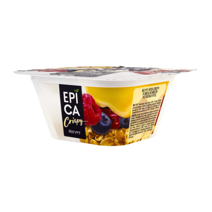 Йогурт Epica crispy натуральный 6% 138 г
