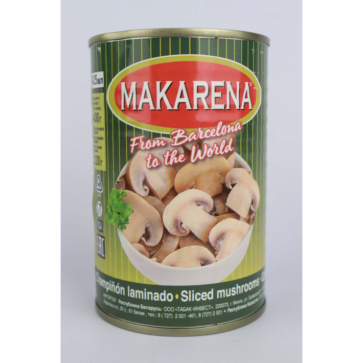 ГРИБЫ MAKARENA РЕЗАННЫЕ 425МЛ