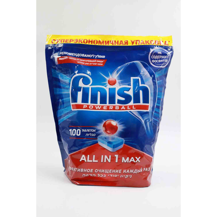 СРЕДСТВО FINISH ALL IN1 MAX Д/МЫТЬЯ ПОСУДЫ В ПОСУД/МАШИНЕ 100ШТ