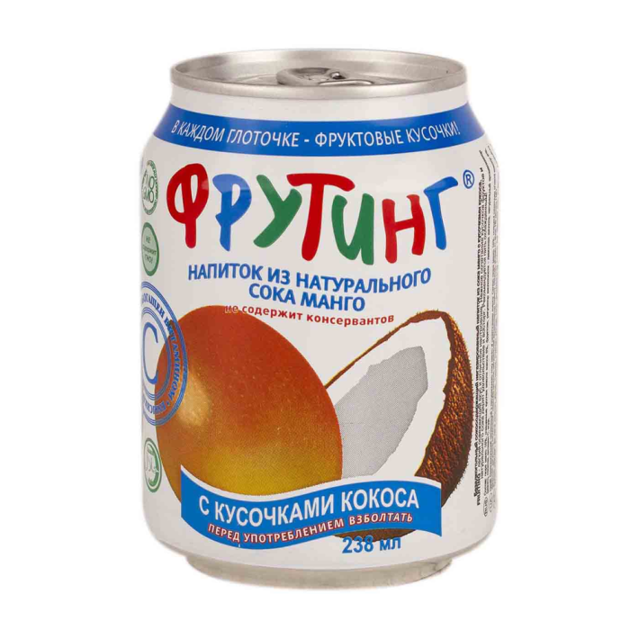 Напиток Fruiting из сока манго с кусочками кокоса 238 мл