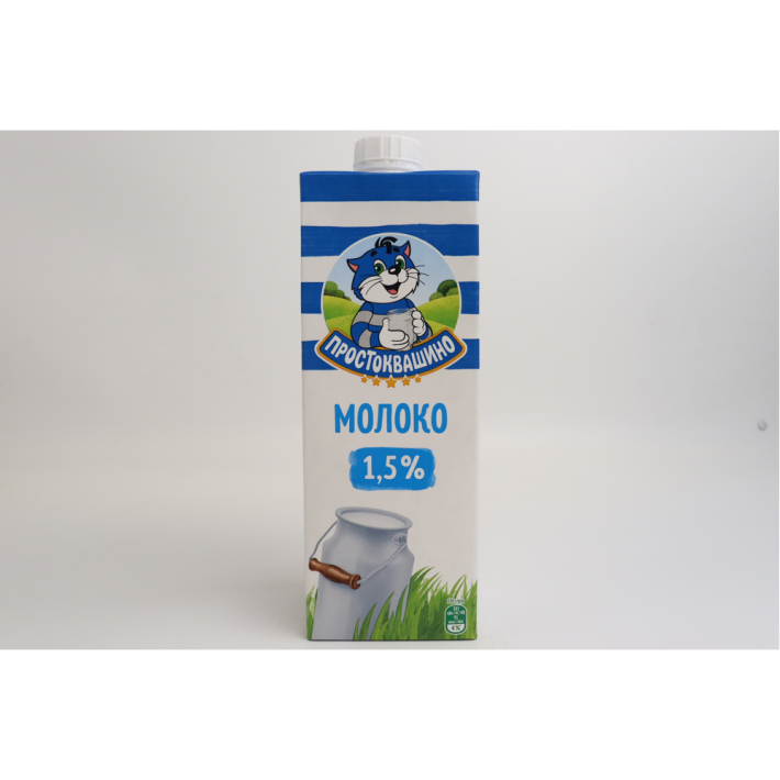 Молоко Простоквашино ультра пастеризованное 1,5% 950 мл