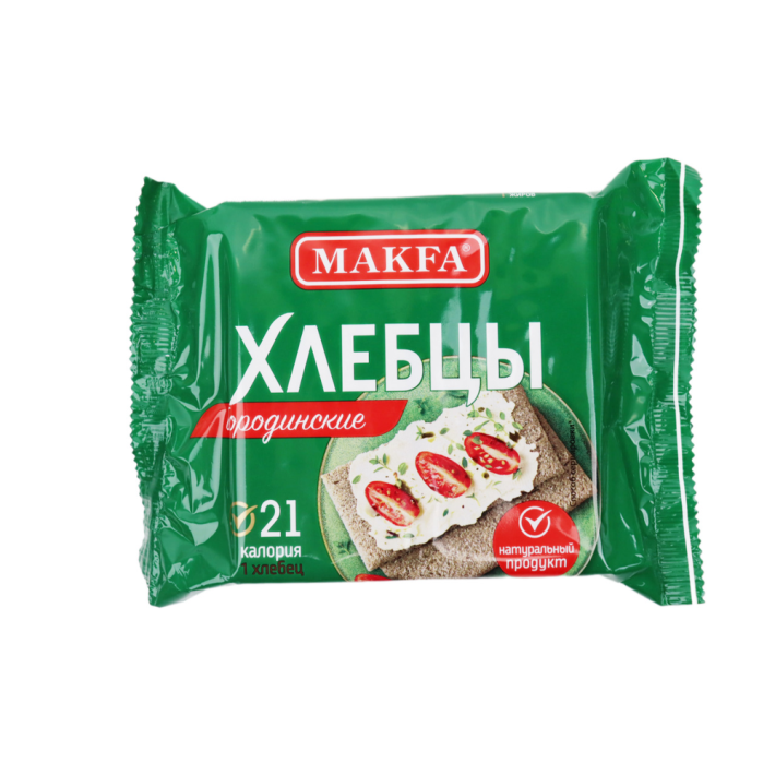 ХЛЕБЦЫ МАКФА ХРУСТЯЩИЕ ЗАПЕЧЕНЫЕ БОРОДИНСКИЕ 60ГР