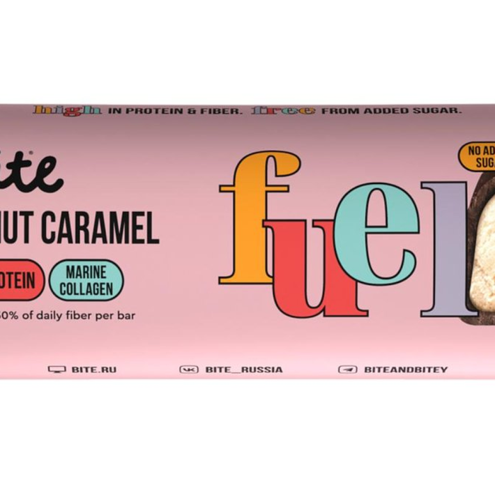 БАТОНЧИК BITE ПРОТЕИНОВЫЙ АРАХИС-СОЛКАРАМЕЛЬ 50ГР