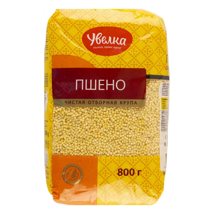 Крупа отборная Увелка пшено 800 г
