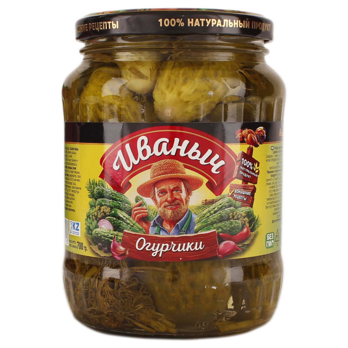 Огурчики маринованные 6-9см 0,670 л