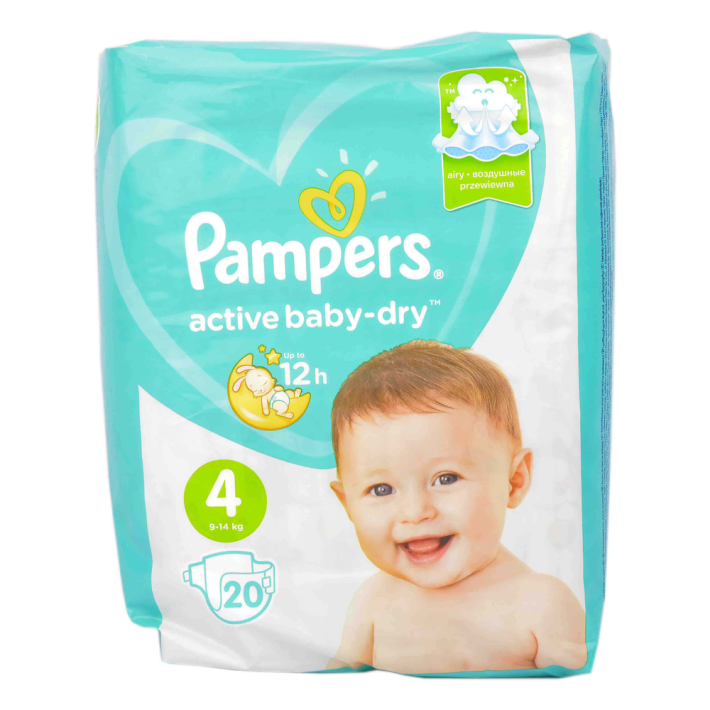 Подгузники Pampers active baby maxi стандарт 20 шт