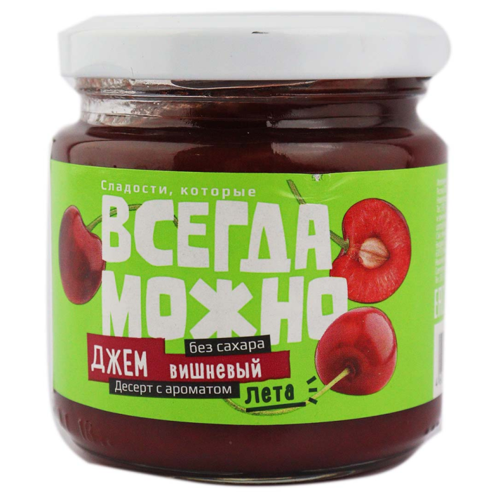 ДЖЕМ ВСЕГДА МОЖНО С/Б ВИШНЯ 200Г/6ШТ