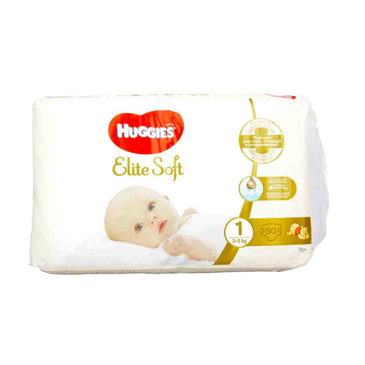 Подгузники Huggies elite soft для новорожденных №1 50 шт