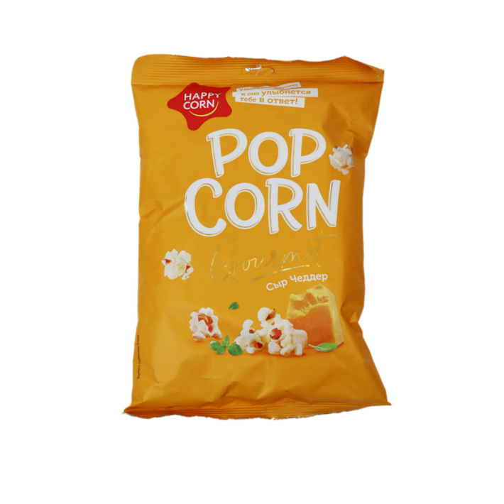 КУКУРУЗА ВОЗДУШНАЯ HAPPY CORN GOURMET СЫР ЧЕДДЕР 50ГР