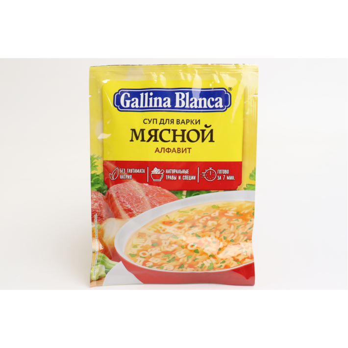 Суп Galina Blanca мясной алфавит 59 г