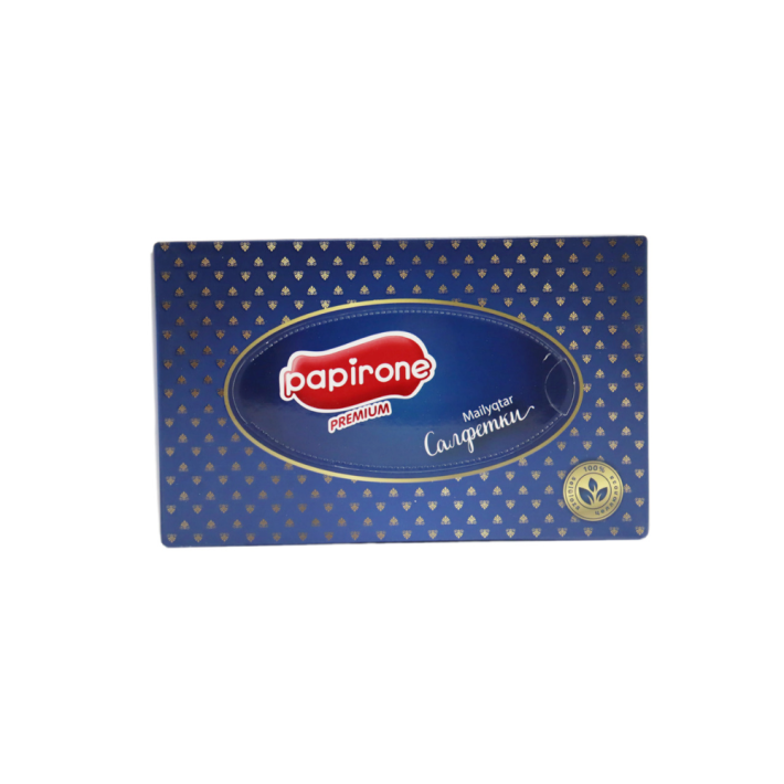 САЛФЕТКИ В КОРОБКЕ «PAPIRONE» 155Х200 3 СЛОЯ 80 ШТ. ВЕЧЕР