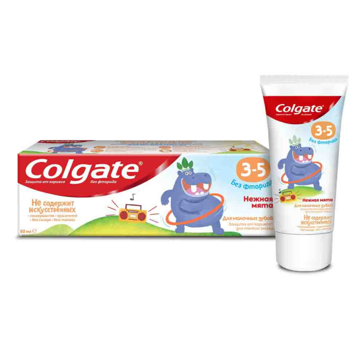 Паста зубная  Colgate детский 3-5 нежная мята без фторида 60 мл