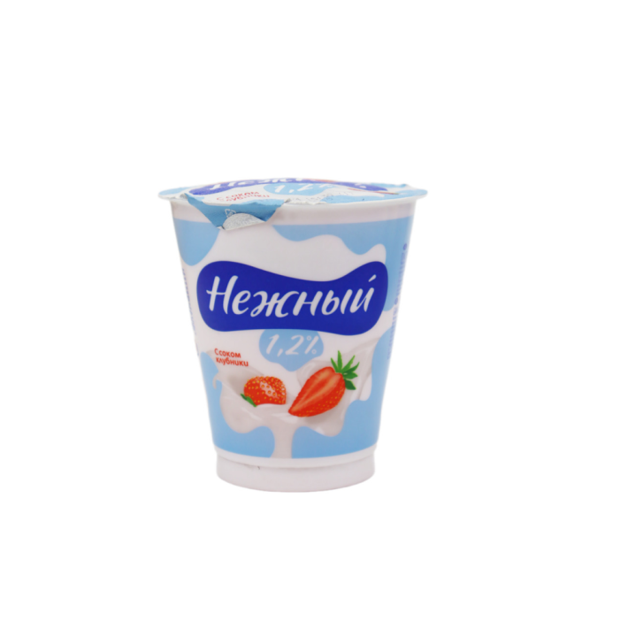 Йогурт Campina Нежный 1,2% клубника 320 г