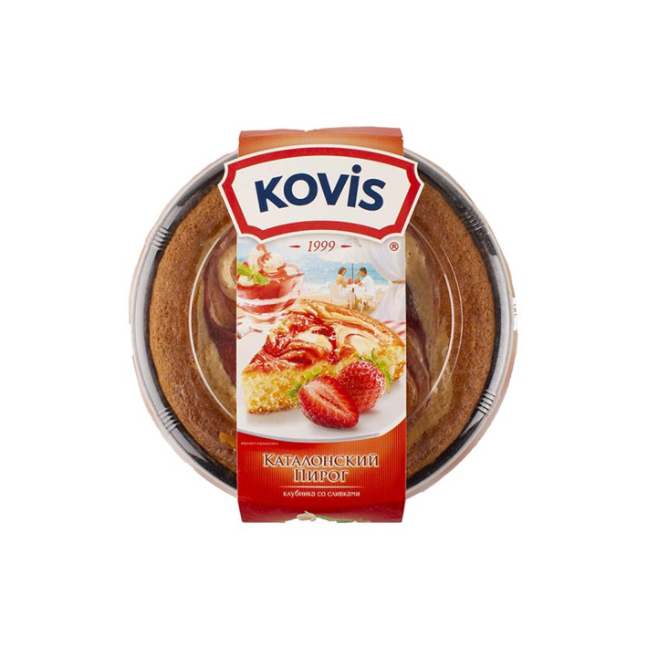 Пироги каталонские Kovis клубника сливки 400 г