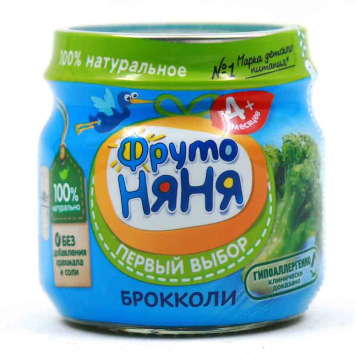 Пюре ФрутоНяня из Брокколи с 4 месяцев, 80 г