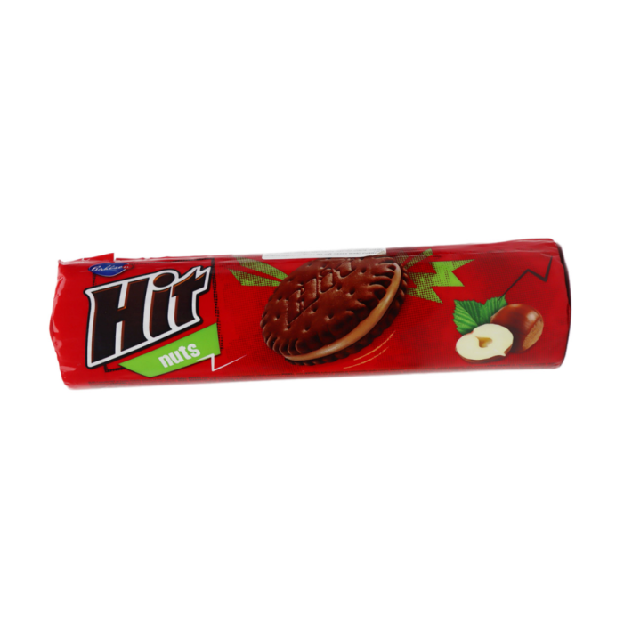 ПЕЧЕНЬЕ-СЭНДВИЧ С НАЧИНКОЙ СО ВКУС ЛЕСНОГО ОРЕХА BAHLSEN 220ГР