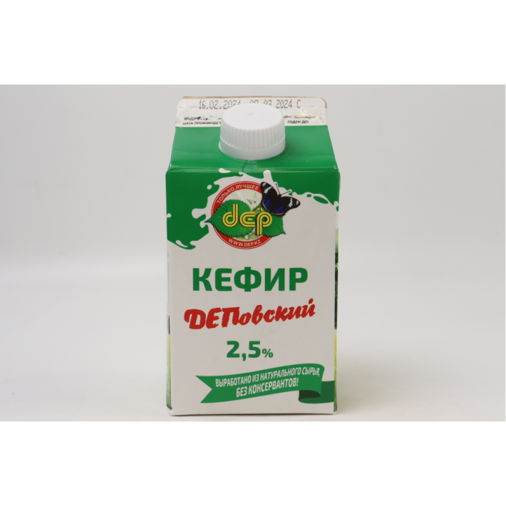 КЕФИР ДЕПОВСКИЙ 2,5% 0,5Л П/П