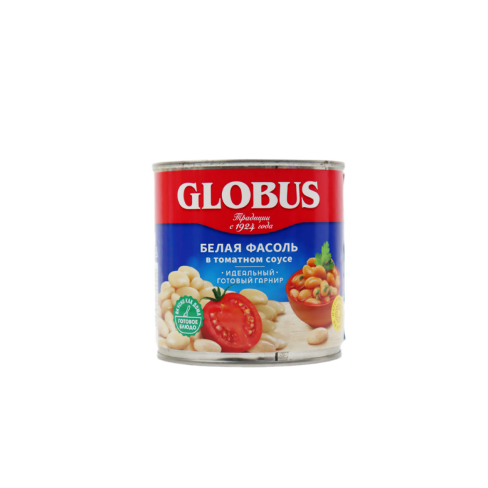 Фасоль белый в томатном соусе Globus 400 мл