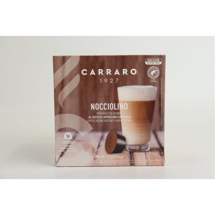 КОФЕ В КАПСУЛАХ CARRARO NOCCIOLINO С ЛЕСН ОРЕХОМ DOLCE 190ГР