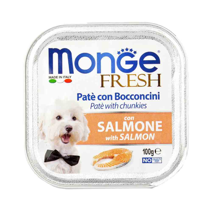 Паштет Monge fresh dog для собак кусоч с лосос 100 г