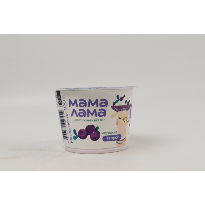 Творог Мама лама черника 3,8% 100 г