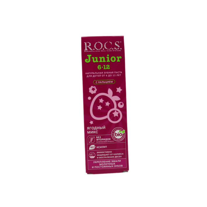 Зубная паста Rocs junior ягодный микс 74 г