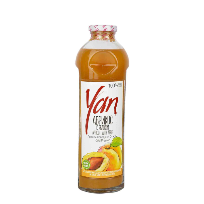 Сок Yan абрикос 100% 0,93 л