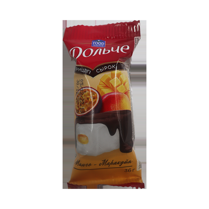 СЫРОК ГЛАЗИРОВАН ДОЛЬЧЕ FOODMASTER МАНГО/МАРАКУЙЯ 15% 36ГР