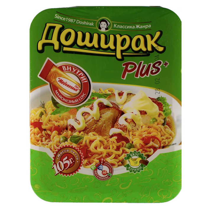 Лапша Доширак плюс курица 105 г