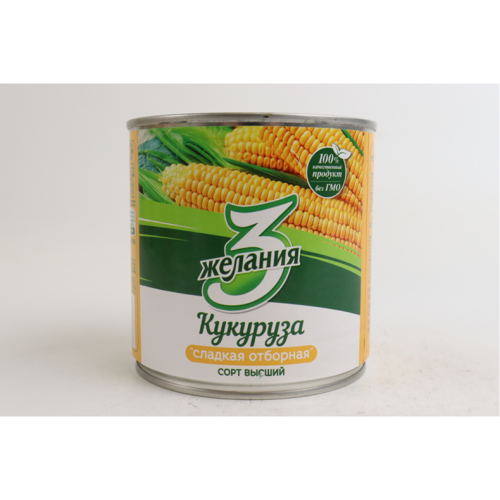 КУКУРУЗА 3 ЖЕЛАНИЯ СЛАДКАЯ ОТБОРНАЯ КОНС 340ГР