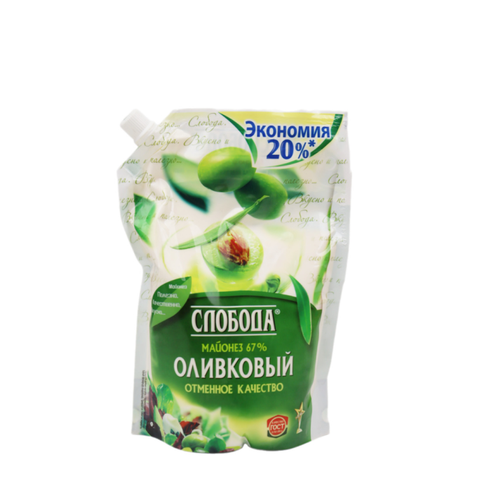 Майонез Слобода оливковый 67% 800 мл