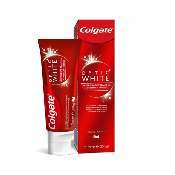 Паста зубная Colgate поптик уайт  75 мл