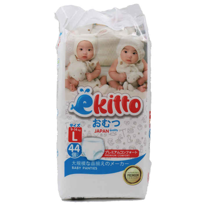 ПОДГУЗНИКИ-ТРУСИКИ EKITTO PREMIUM L9-14КГ 44ШТ