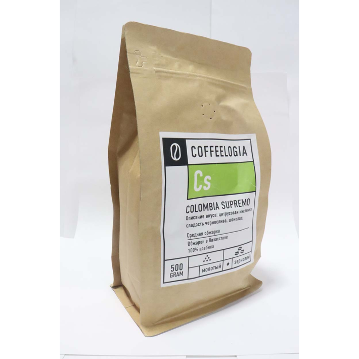 Кофе Coffeelogia колумбия зерно 500 гр