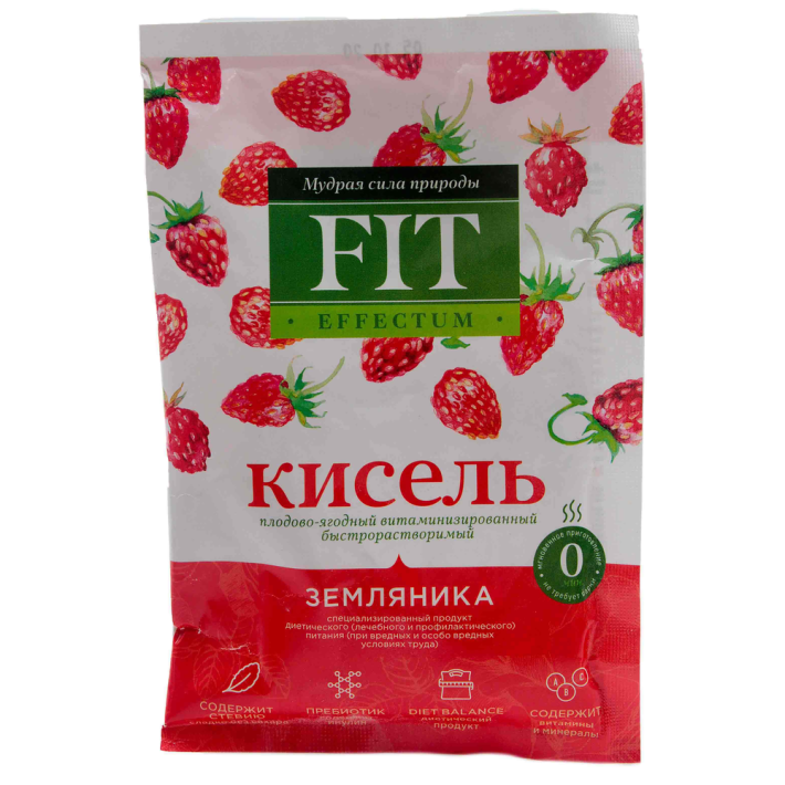 Кисель Вит Fiteffectum земляника без сахара 30 г