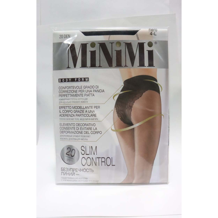 Колготки женские Mini slim control 20 den nero 4 размер