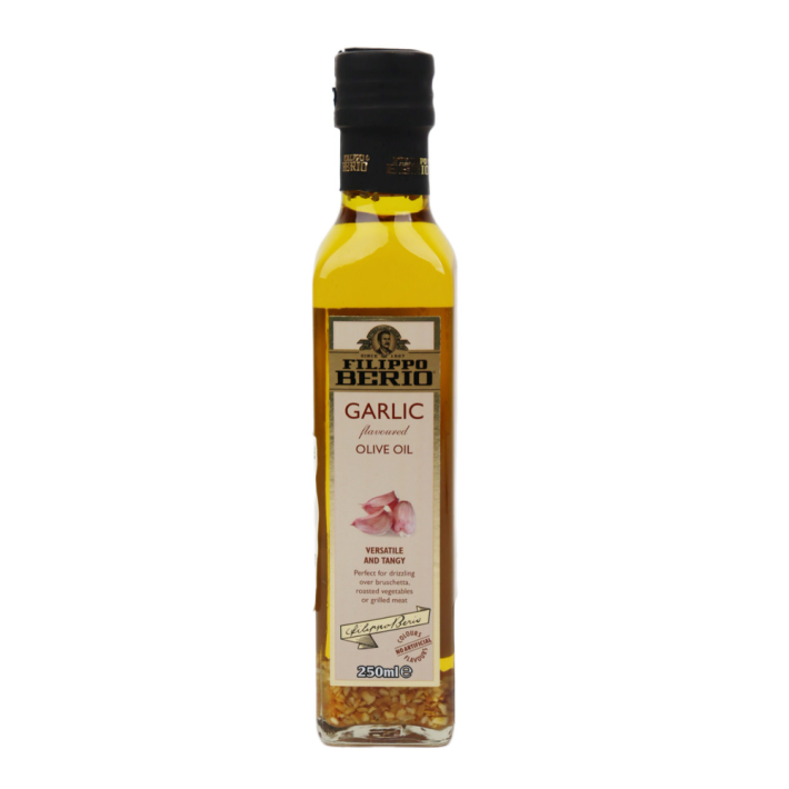 МАСЛО ОЛИВКОВОЕ FILIPPO BERIO EXTRA VIRGIN С ЧЕСНОКОМ 250МЛ