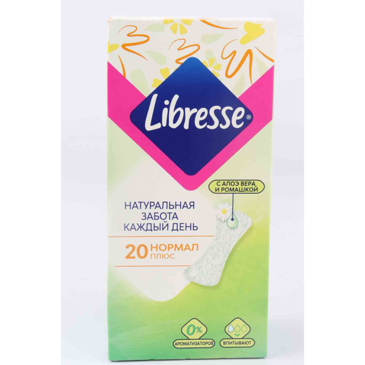 Прокладки ежедневные Libresse natural care normal 20 шт