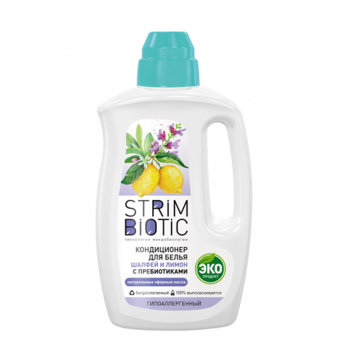 STRIMBIOTIC КОНДИЦИОНЕР ДЛЯ БЕЛЬЯ ШАЛФЕЙ И ЛИМОН 1000МЛ