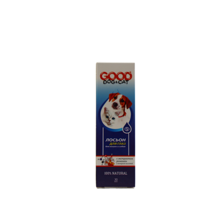 ЛОСЬОН Д/ГЛАЗ КОШЕК/СОБАК GOOD DOG&CAT 30МЛ