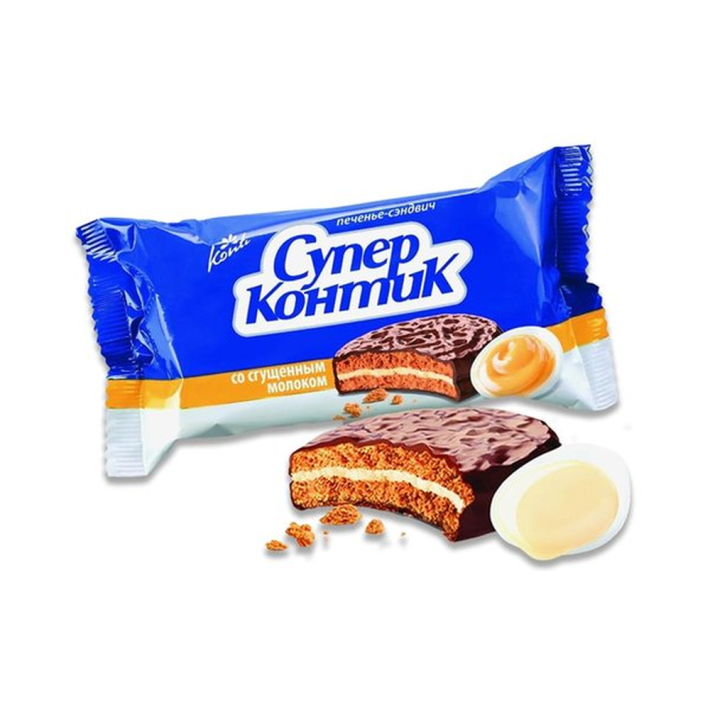 Печенье супер-Контик со сгущенным молоком 100 г