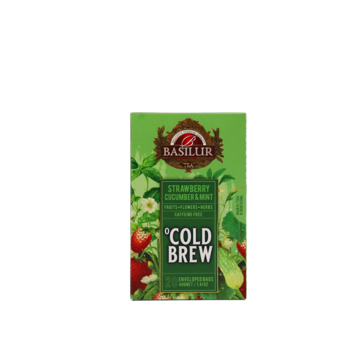 ЧАЙ BASILUR COLD BREW STRAWBERRY ПАК 20ШТ 2ГР КАРТ\УП 40ГР