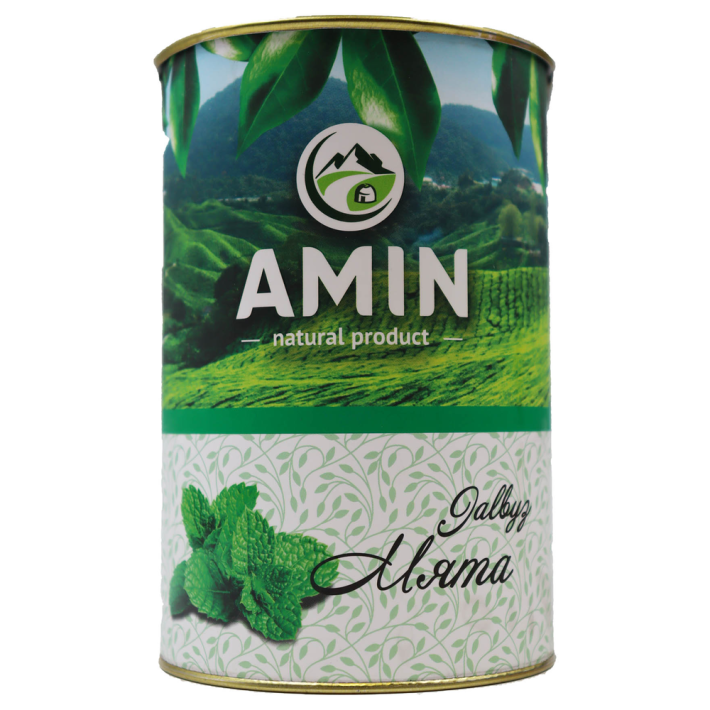 ЧАЙ AMIN ЗЕЛЕНЫЙ ЛИСТОВОЙ С АРОМАТОМ МЯТЫ 100ГР
